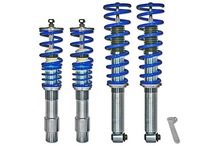 GF150134, Triple-S Schroefset, BMW 5-serie Sedan 520i/ 523i/ 525i/ 528i/ 530i/ 520D/ 525D/ 530D/ 535D  (excl.  EDC) E60 07/2003-03/2010, 1070KG max vooraslast, Niet voor modellen met niveauregeling, Niet geschikt voor Stationwagen